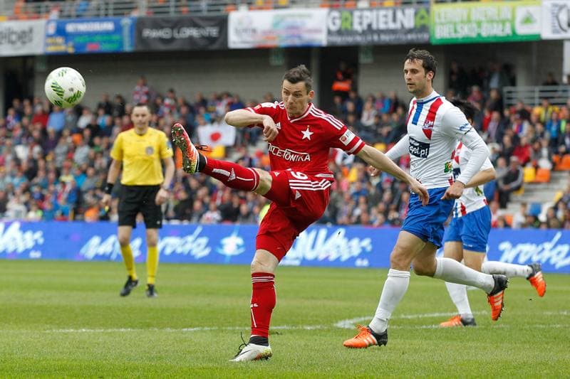 Football. Ekstraklasa. Podbeskidzie Bielsko-Biala - Wisla Krakow. 14.05.2016