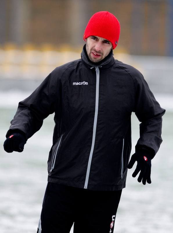 Football. GKS Katowice. Training. 24.01.2014