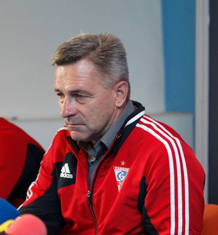 Football. Gornik Zabrze. Press Conference. 02.10.2014