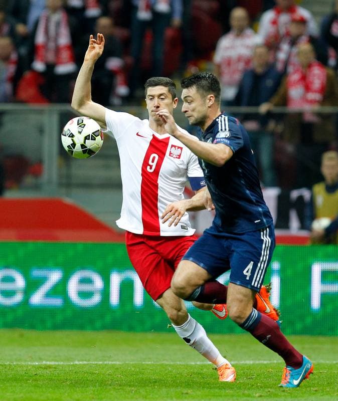 Football. UEFA European Qualifiers. Poland - Scotland. 14.10.2014
