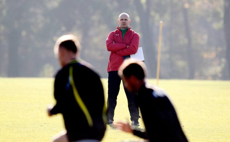 Football. GKS Katowice. Training. 29.10.2014