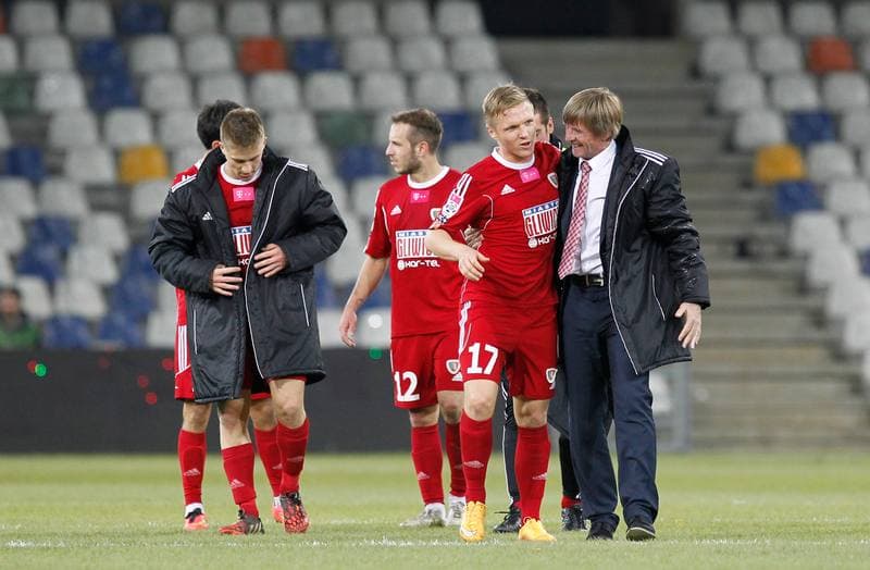 Football. T-Mobile Ekstraklasa. Podbeskidzie Bielsko Biala - Piast Gliwice. 03.11.2014