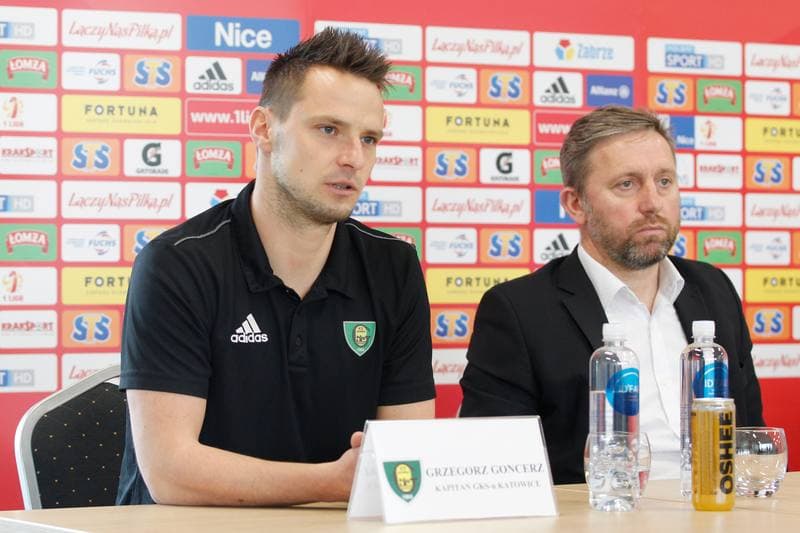 Football. Gornik Zabrze. Press Conference. 15.05.2017