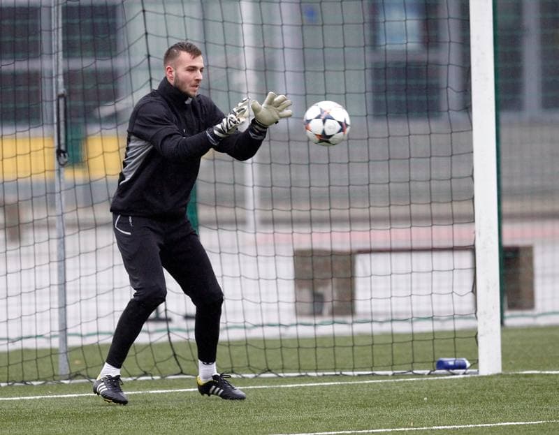 Football. GKS Katowice. Training. 15.01.2015