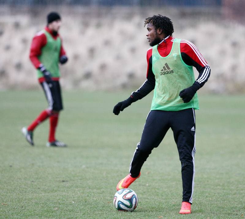 Football. Gornik Zabrze. Training. 12.11.2013