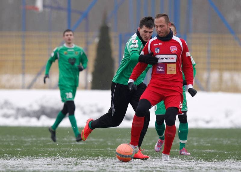 Football. Friendly Match. GKS Katowice - Rakow Czestochowa. 28.01.2015
