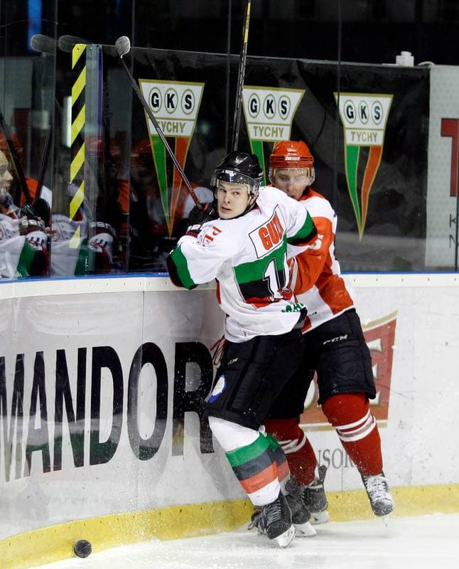Ice Hockey. Polska Hokej Liga. GKS Tychy - Comarch Cracovia Krakow. 19.01.2014