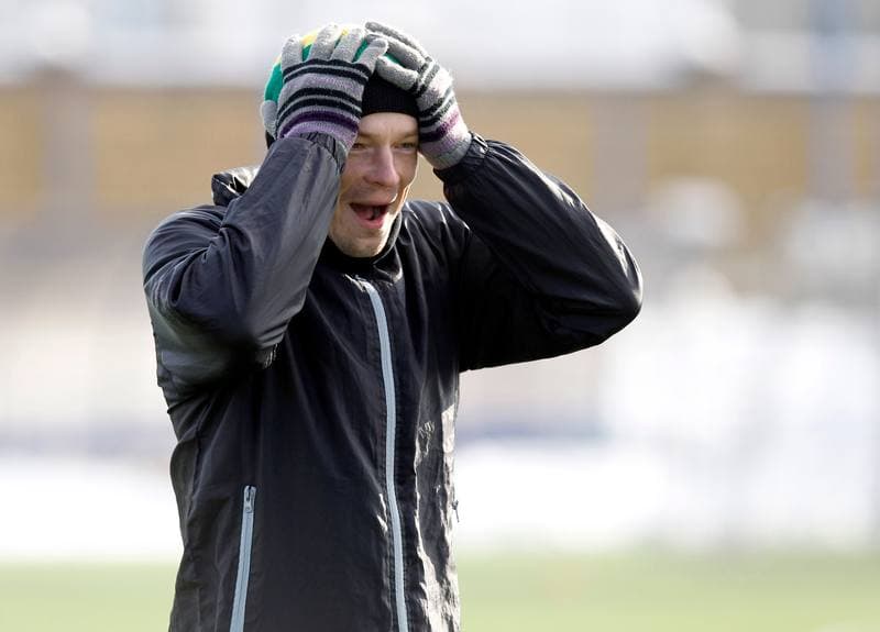 Football. GKS Katowice. Training. 15.01.2015