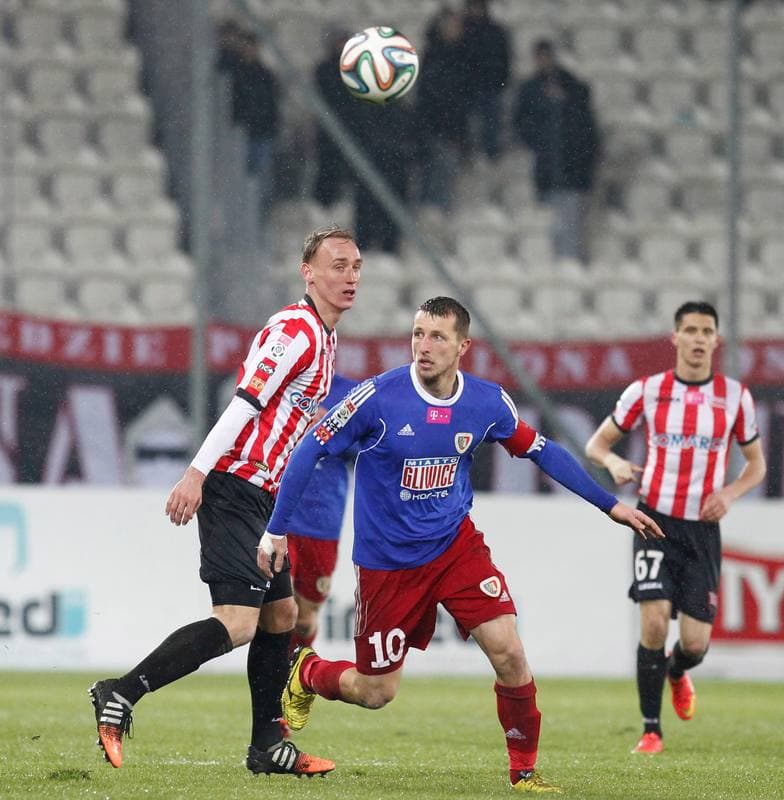 Football. T-Mobile Ekstraklasa. Cracovia Krakow - Piast Gliwice. 13.03.2015
