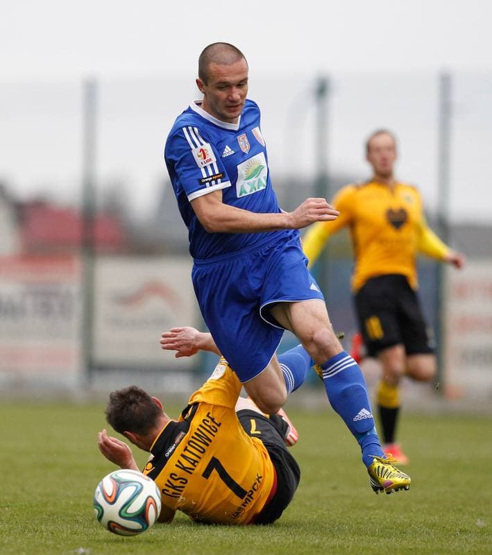 Football. I Liga. Pogon Siedlce - GKS Katowice. 19.04.2015