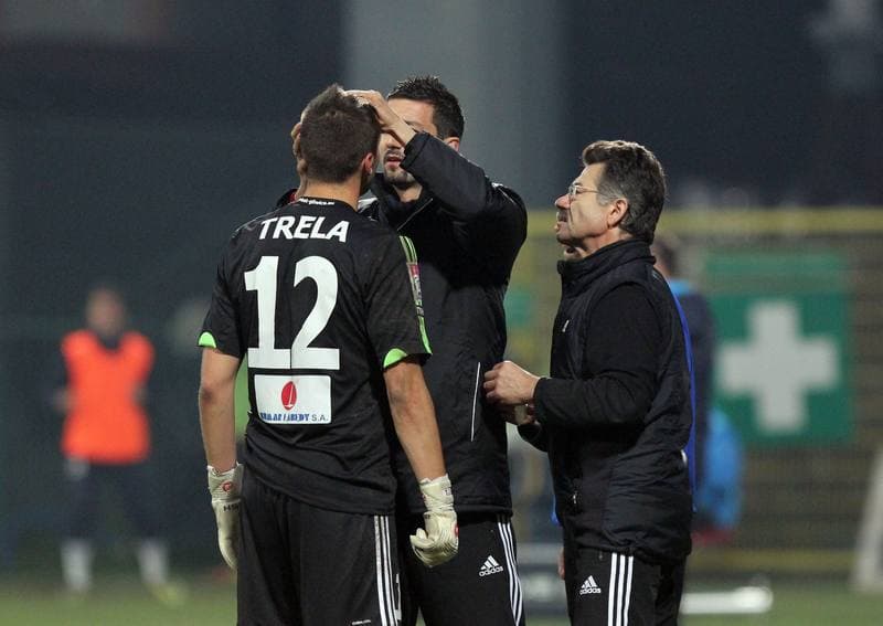 Football. T-Mobile Ekstraklasa. Podbeskidzie Bielsko Biala - Piast Gliwice. 03.11.2014
