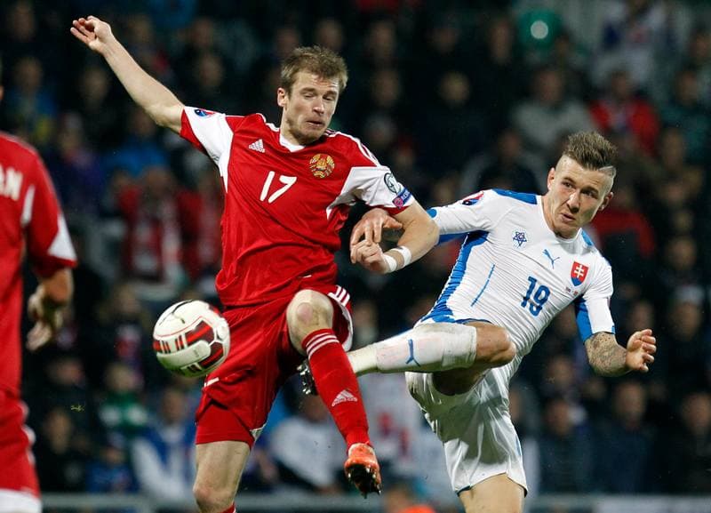 Football. UEFA Euro 2016 Qualifiers. Slovakia - Belarus. 09.10.2015