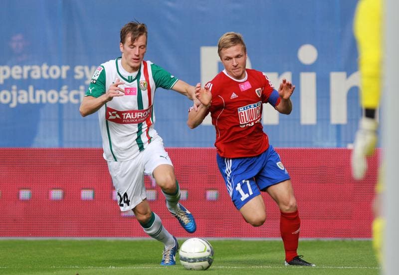 Football. T-Mobile Ekstraklasa. Piast Gliwice - Slask Wroclaw. 01.09.2013