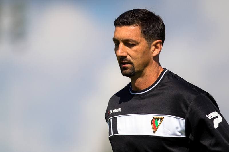 Football. Zaglebie Sosnowiec. Training. 21.08.2017