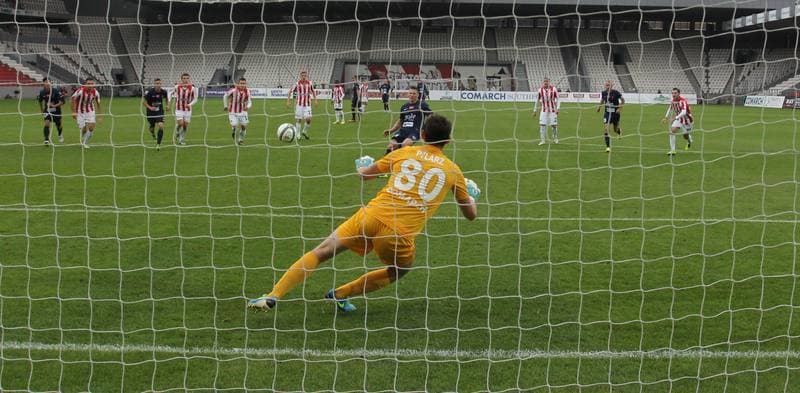 Football. T-Mobile Ekstraklasa. Cracovia Krakow - Pogon Szczecin. 28.09.2013
