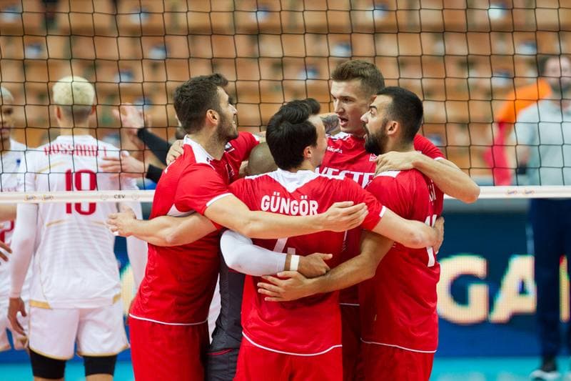 Volleyball. CEV EuroVolley 2017. Turkey - France. 28.08.2017
