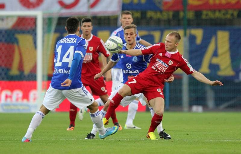 Football. PKO BP Ekstraklasa. Piast Gliwice - Ruch Chorzow. 27.11.2015