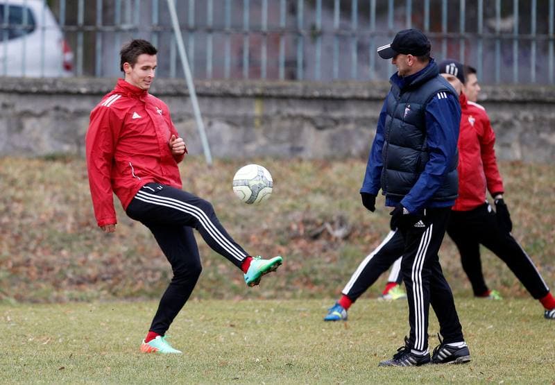 Football. Gornik Zabrze. Training. 08.01.2014