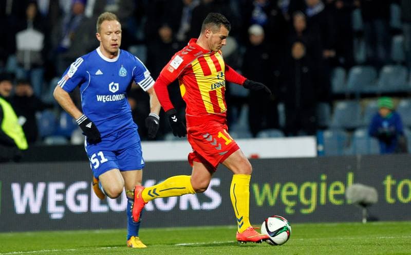 Football. PKO BP Ekstraklasa. Ruch Chorzow - Korona Kielce. 01.12.2015
