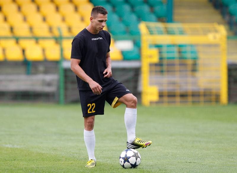 Football. GKS Katowice. Training. 15.01.2015
