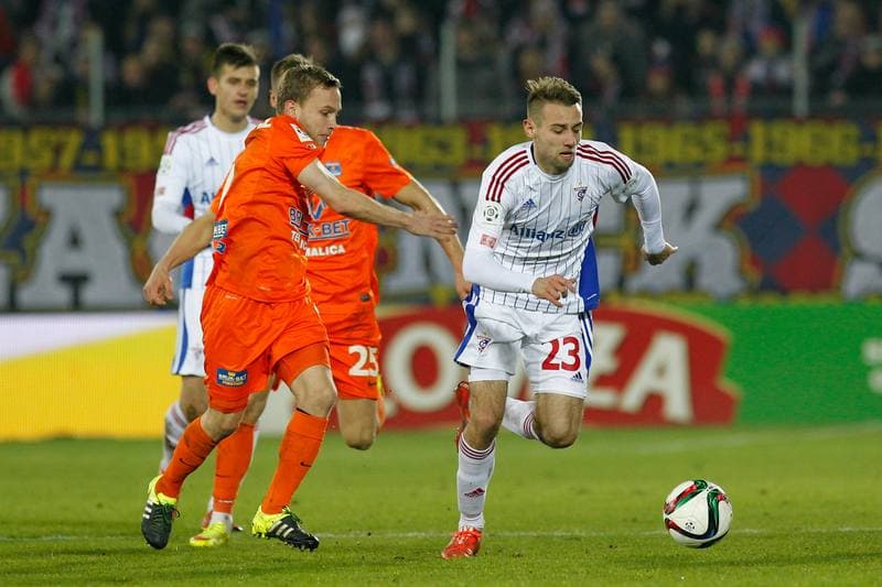 Football. PKO BP Ekstraklasa. Gornik Zabrze - Termalica Bruk-Bet Nieciecza. 12.12.2015