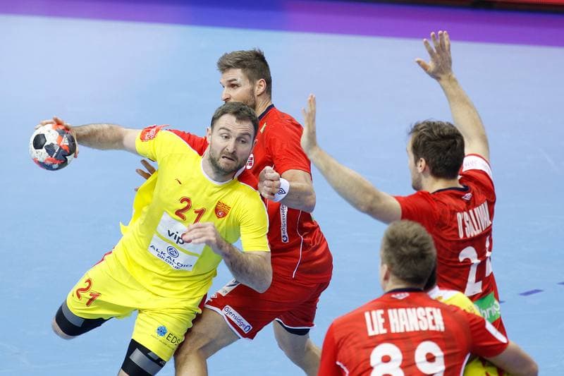 Handball. EHF Euro 2016. FYR Macedonia - Norway. 25.01.2016
