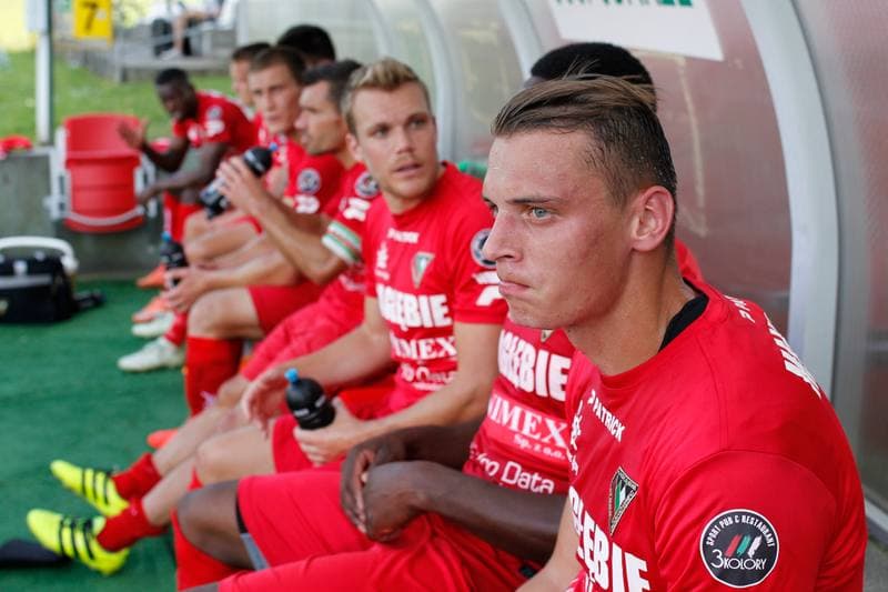 Football. Sparing. Zaglebie Sosnowiec - Karpaty Lwow. 08.07.2018