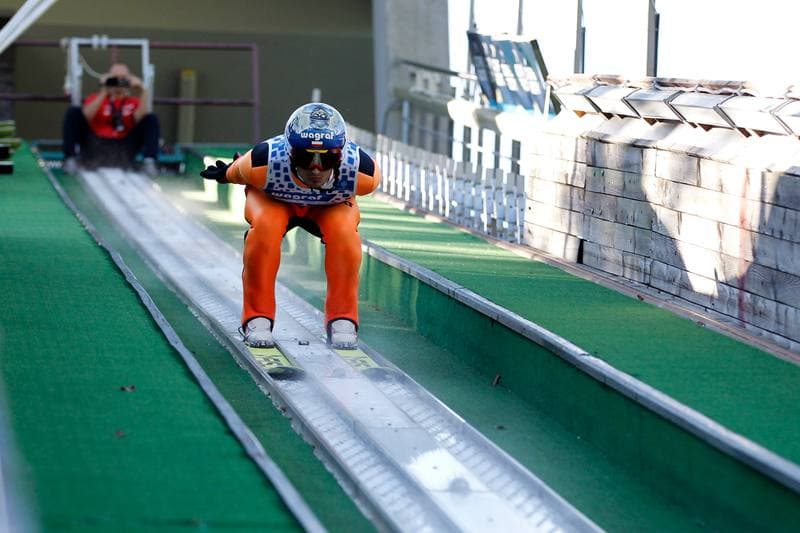 Ski Jumping. Poland national team. Training. 01.09.2016