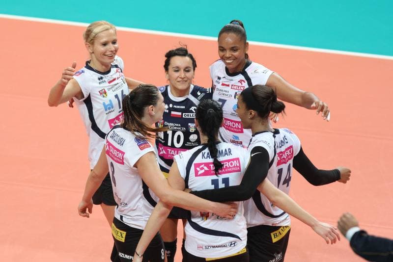 Volleyball. Women's Champions League. MKS Dabrowa Gornicza - Stiinta Bacau. 23.10.2013