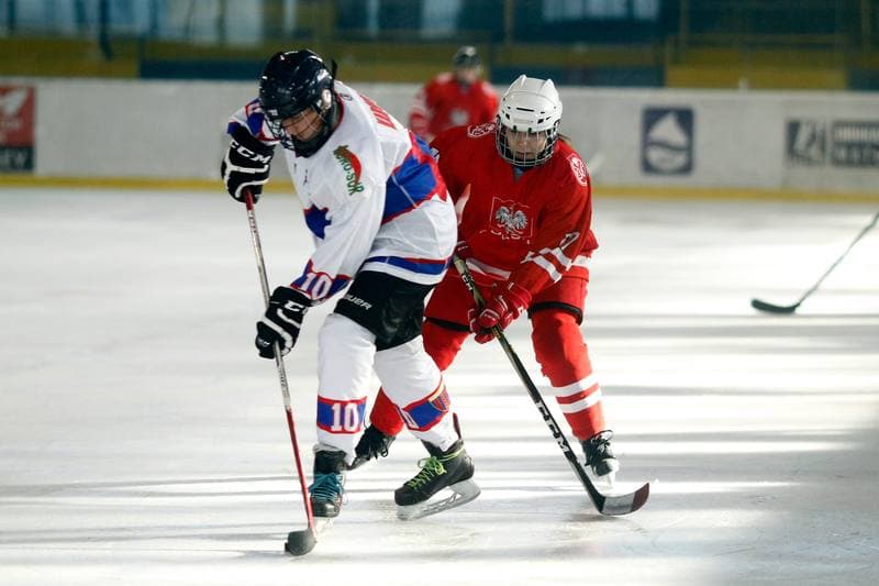 Ice Hockey. Slaska Liga Mlodzikow. Polonia Bytom - Reprezentacja Polski Kobiet. 06.09.2018