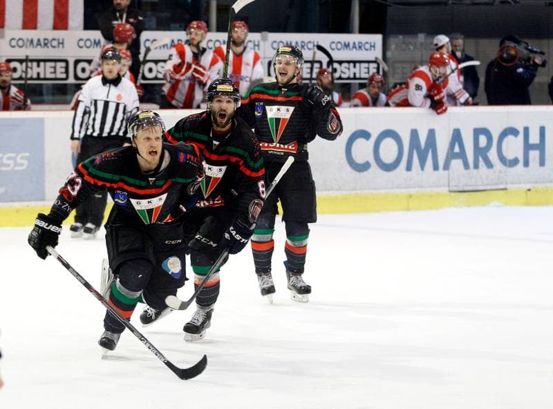 Ice Hockey. Polish Hockey League. Comarch Cracovia - GKS Tychy. 22.03.2016