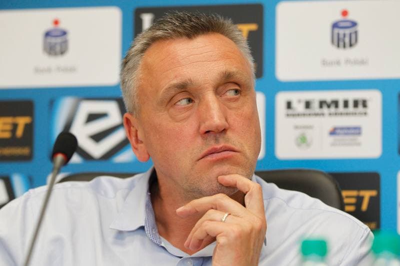 Football. Zaglebie Sosnowiec. Press Conference. 16.10.2018