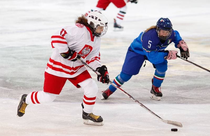 Ice Hockey. U18 Women's World Championship Division I. Poland - Italy. 19.01.2015