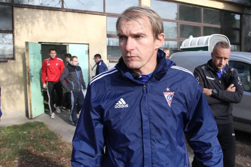 Football. Gornik Zabrze. Training. 01.11.2013