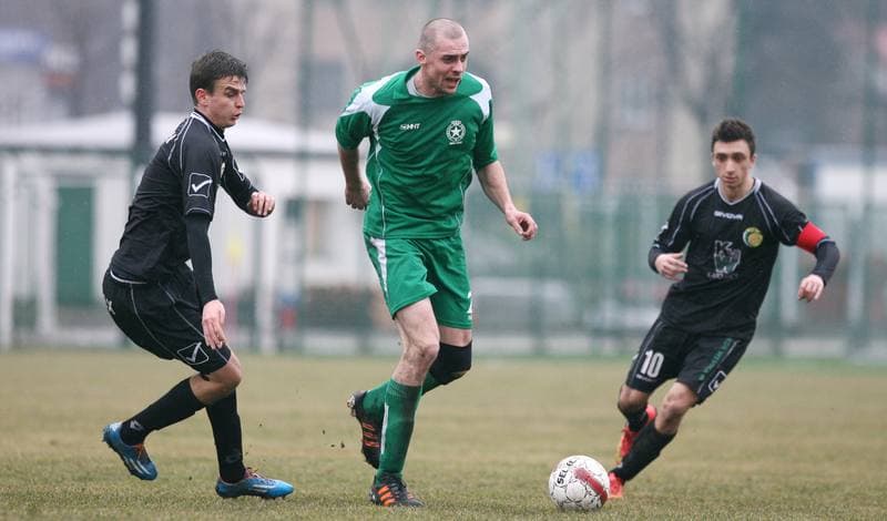 Football. III Liga. Grunwald Ruda Slaska - Gornik Wesola. 14.03.2015