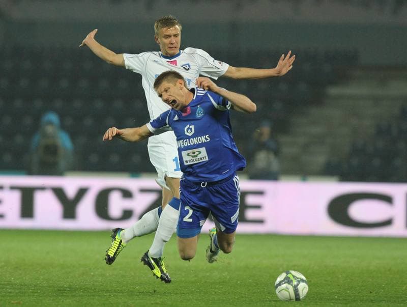 Football. T-Mobile Ekstraklasa. Piast Gliwice - Jagiellonia Bialystok. 04.11.2013