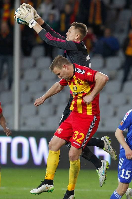 Football. T-Mobile Ekstraklasa. Korona Kielce - Ruch Chorzow. 17.04.2015