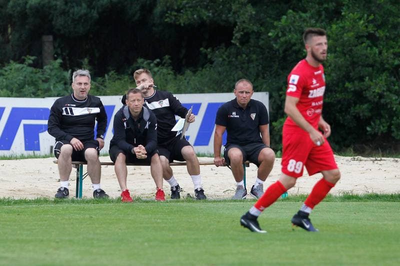 Football. Sparing. Zaglebie Sosnowiec - Karpaty Lwow. 01.07.2017