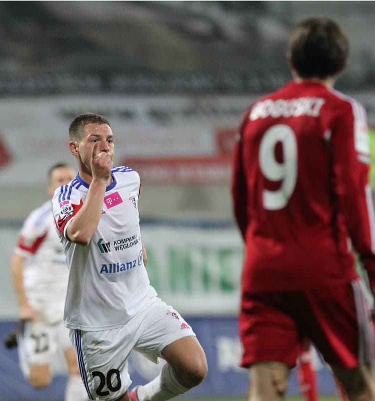 Football. T-Mobile Ekstraklasa. Gornik Zabrze - Wisla Krakow. 08.11.2013