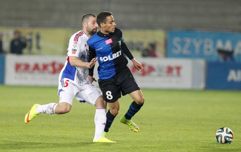 Football. T-Mobile Ekstraklasa. Gornik Zabrze - Zawisza Bydgoszcz. 29.04.2015