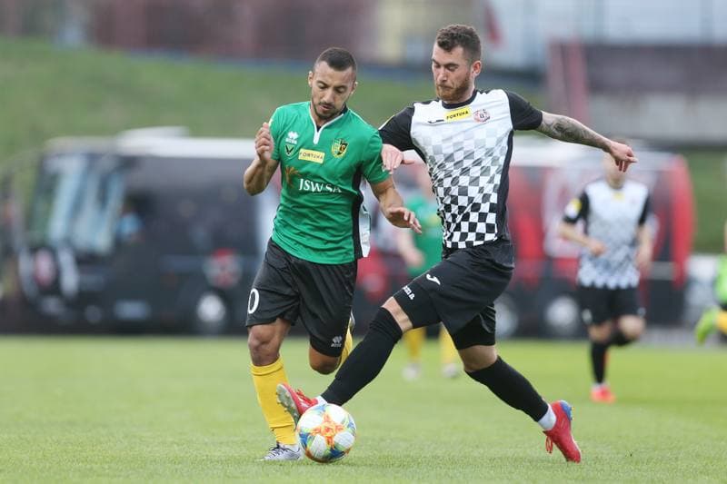 Football. Fortuna I Liga. GKS 1962 Jastrzebie - Bytovia Bytow. 24.04.2019