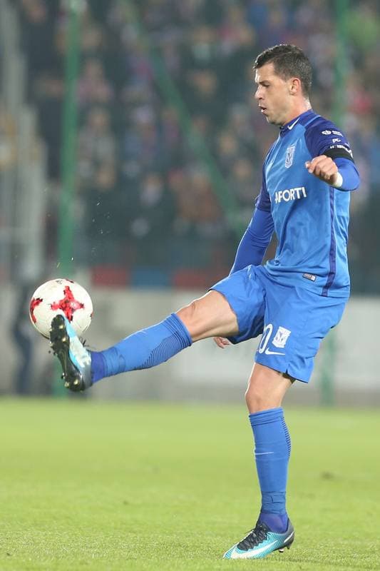 Football. Lotto Ekstraklasa. Gornik Zabrze - Lech Poznan. 04.11.2017