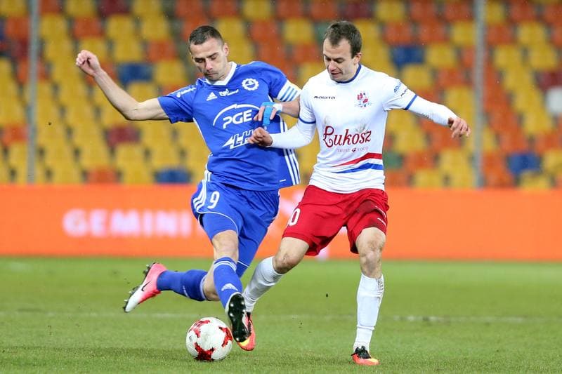 Football. Nice I Liga. Podbeskidzie Bielsko-Biala - Stal Mielec. 21.11.2017