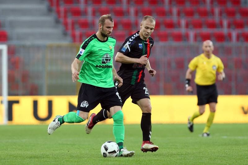 Football. Nice I Liga. GKS Tychy - Gornik Leczna. 20.04.2018