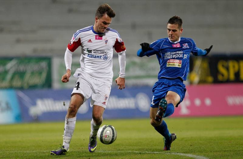 Football. T-Mobile Ekstraklasa. Gornik Zabrze - Podbeskidzie Bielsko Biala. 24.11.2013