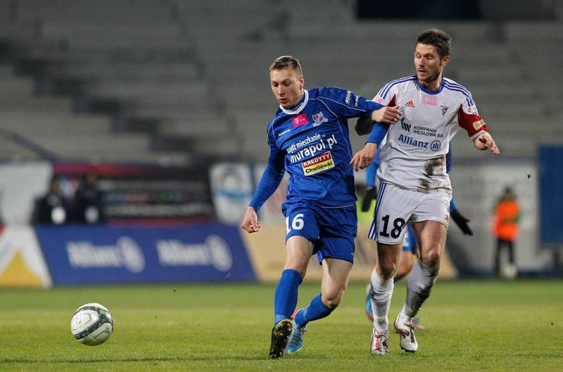 Football. T-Mobile Ekstraklasa. Gornik Zabrze - Podbeskidzie Bielsko Biala. 24.11.2013