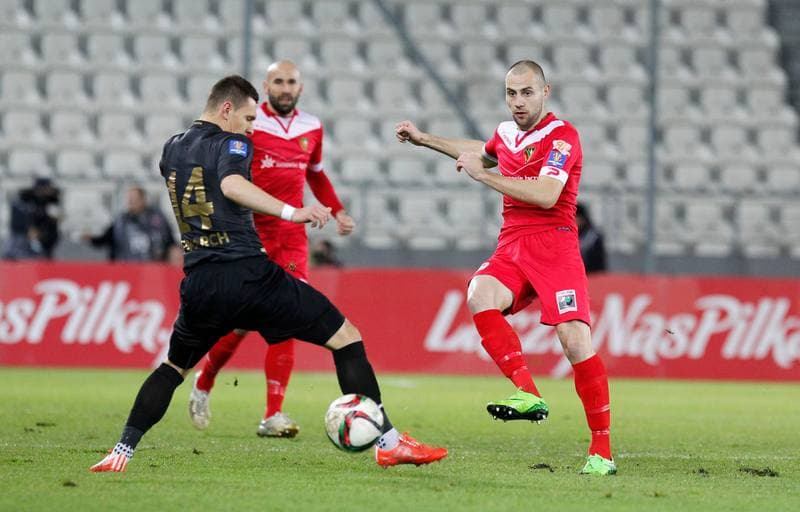 Football. Polish Cup. Cracovia Krakow - Zaglebie Sosnowiec. 19.11.2015