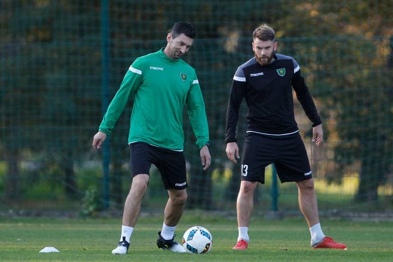 Football. GKS Katowice. Training. 15.10.2018