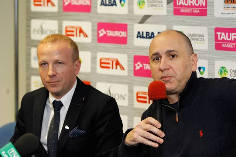 Basketball. MKS Dabrowa Gornicza. Press Conference. 08.12.2015