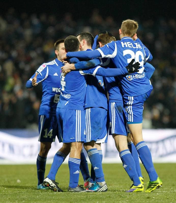 Football. T-Mobile Ekstraklasa. Ruch Chorzow - Gornik Zabrze. 04.10.2014